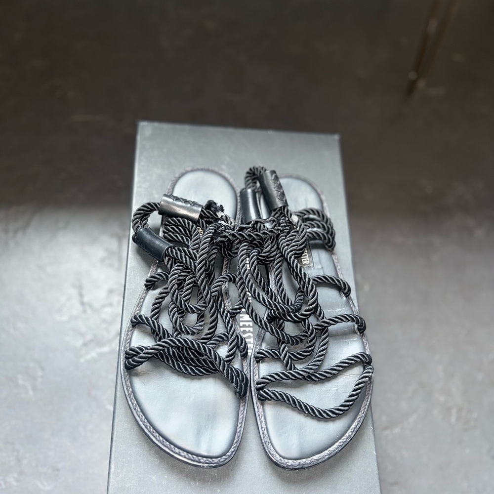 DEMEULEMEESTER Rope Lace-Up Flat Sandals - Women